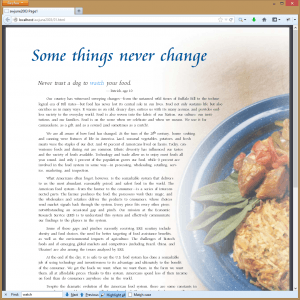 Example of Searching our HTML output in Firefox