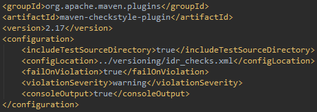 CheckStyle config