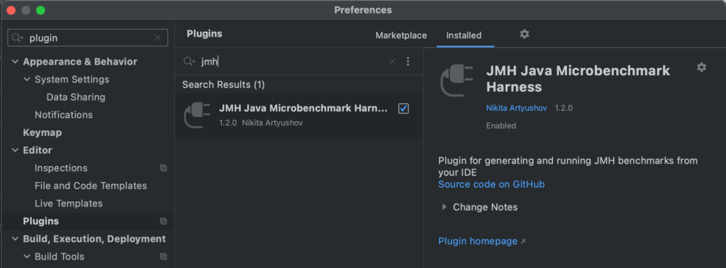IDEA jmh plugin
