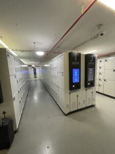 lockers at Prague