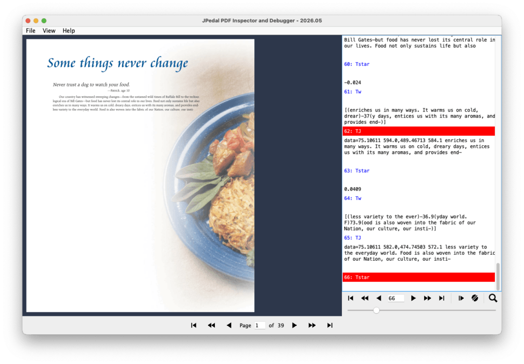 Breakpoints JPedal PDF Inspector